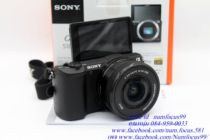 ขายกล้อง Sony a5100 ร้อม เลนส์ 16-50mm สีดำ อดีตประกันศูนย์ สภาพสวย